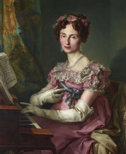 <p>Висенте Лопес Портанья. Портрет принцессы Амалии Марии Саксонской (1794−1870), которая была дочерью принца Максимилиана Саксонского и принцессы Каролины Бурбон‑Пармской. 1825<br>Источник фото: <a class="text-blue-600 underline hover:text-blue-800 link" href="https://commons.wikimedia.org/wiki/File:María_Amalia_of_Saxony_by_López_Portaña.jpg" target="_blank" data-type="link">Викимедиа</a></p>