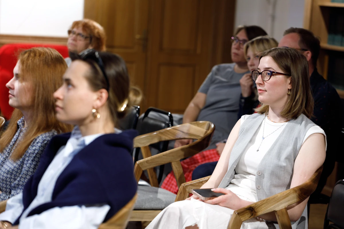<p>Презентация книги Дарьи Мартыновой «Образы Востока в мировой культуре»<br>Фото: Мария Говтвань, РГБ</p>