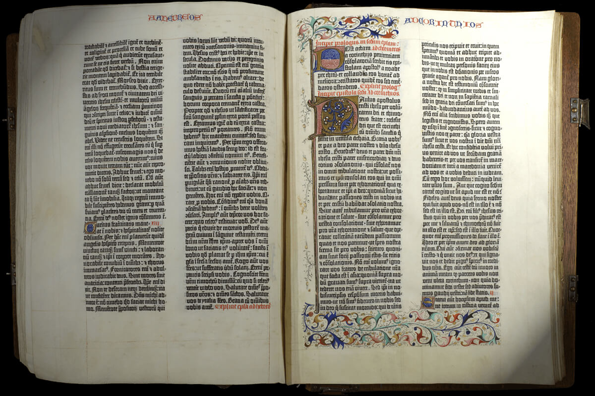 Biblia. T. 2.<br /> Mainz: Johann Gutenberg, 1454/1455&nbsp;&mdash; non post Aug.&nbsp;1456.