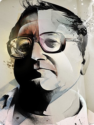 Борис Стругацкий. Рисунок Алексея Курбатова