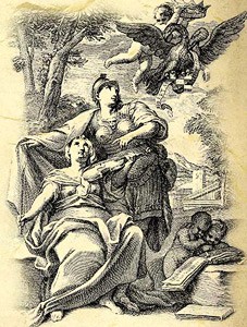 Гравюра 1-го издания кончерто-гроссо П. А. Локателли. Амстердам, 1722